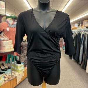 Glo Fashion Ladies XL Black BodySuit